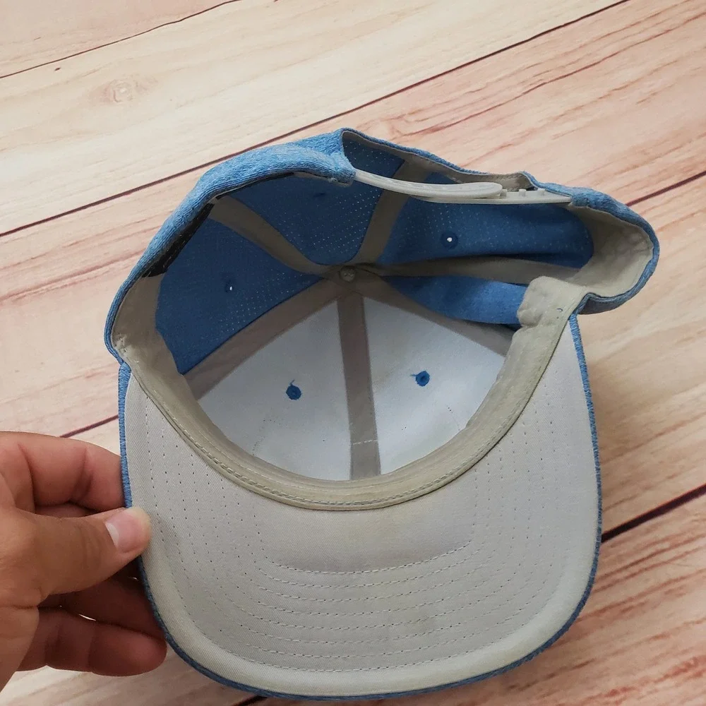 TravisMathew‎ Hat Cap Mens Life On Tour Snapback Hat Blue Heather Flexfit Golf